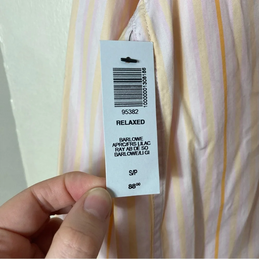 Aritzia Wilfred free barlowe relaxed button down shirt apricot S oversized NWT - Picture 5 of 9